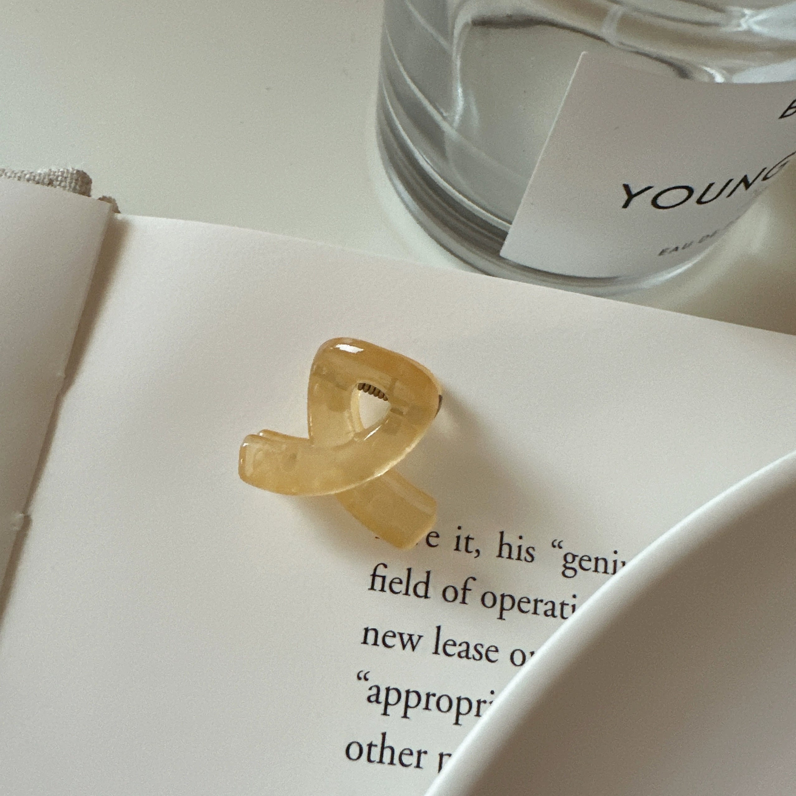 Jaylanie Petite Hair Claw - Beige (Single) [HJQ28GPZ]
