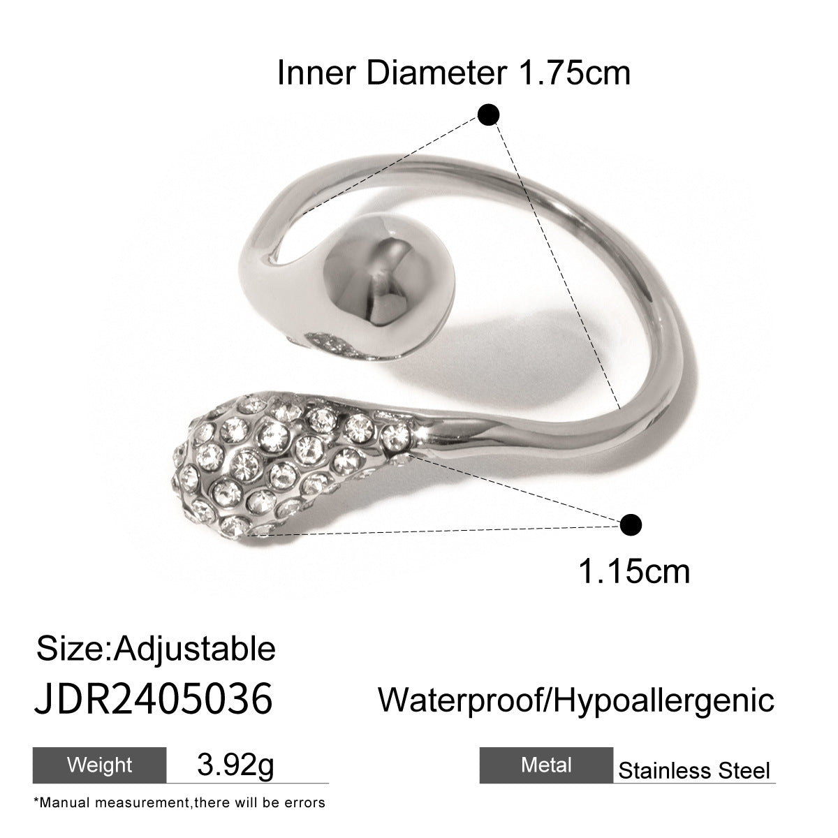 Evamarie Zircon Stackable Rings - JDR2405036-S [IF82WH7O]