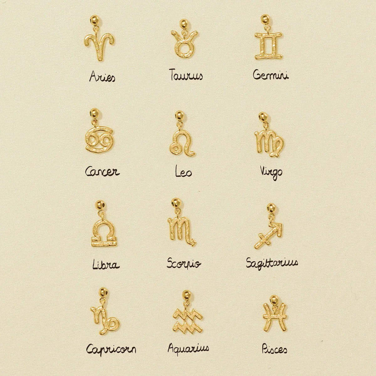 Zaniah Zodiac Charm Pendant - Gemini