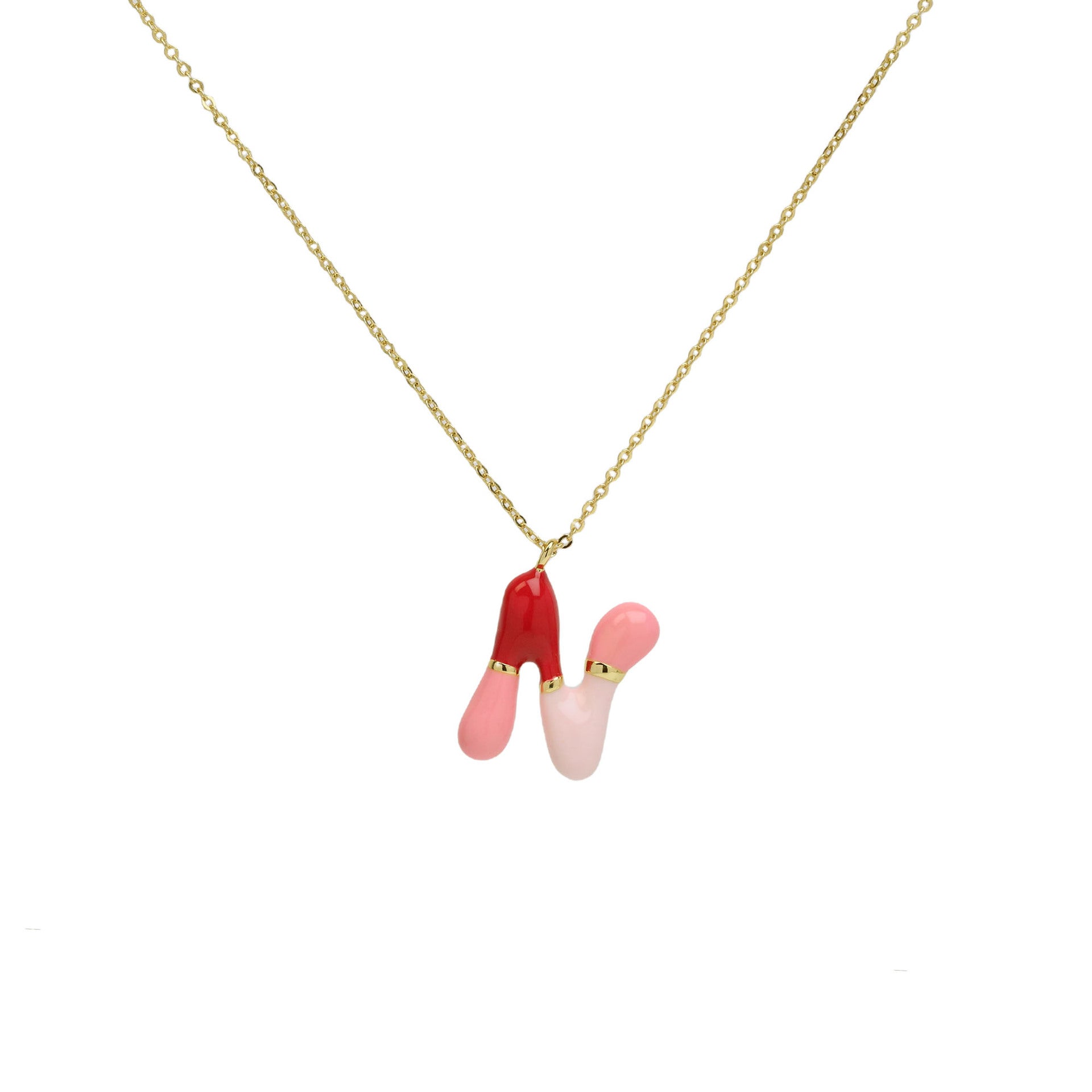 Esmae Bubble Initial Necklace - Necklace N [T80N5OZ7]