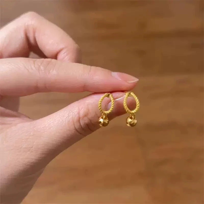 Maleah Twisted Gold Studs - Twisted Stud Earrings