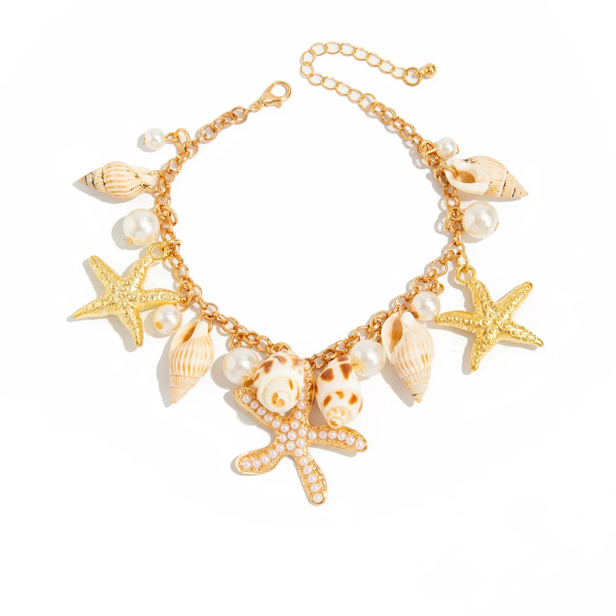 Naydelin Golden Ocean Anklet - Gold