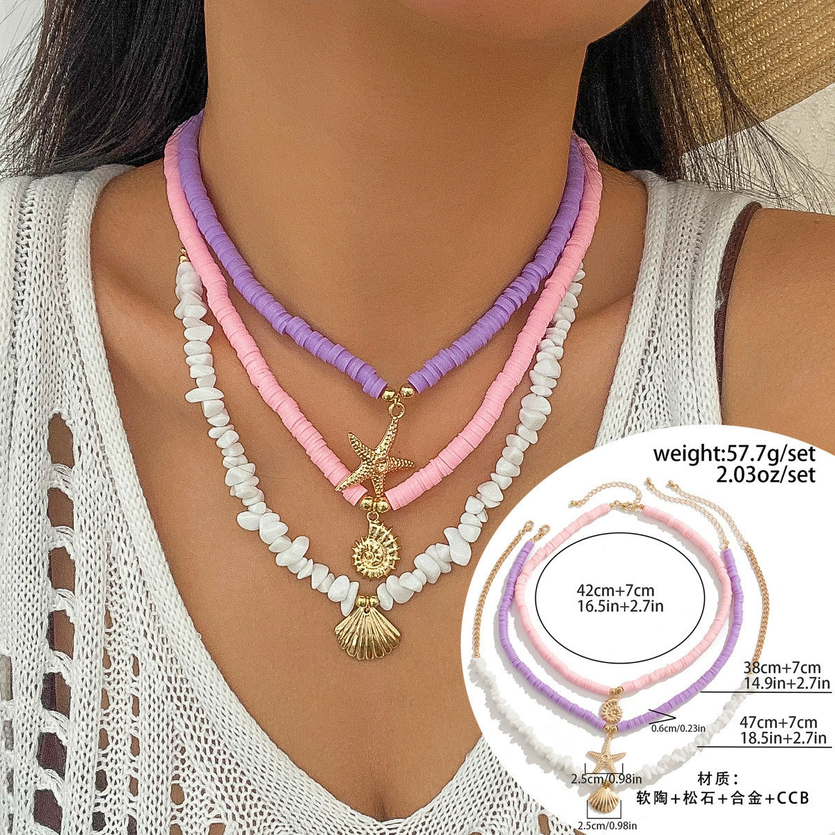 Jayde Oceanic Charm Necklace - 04 Gold Necklace [XZFJVNG5]