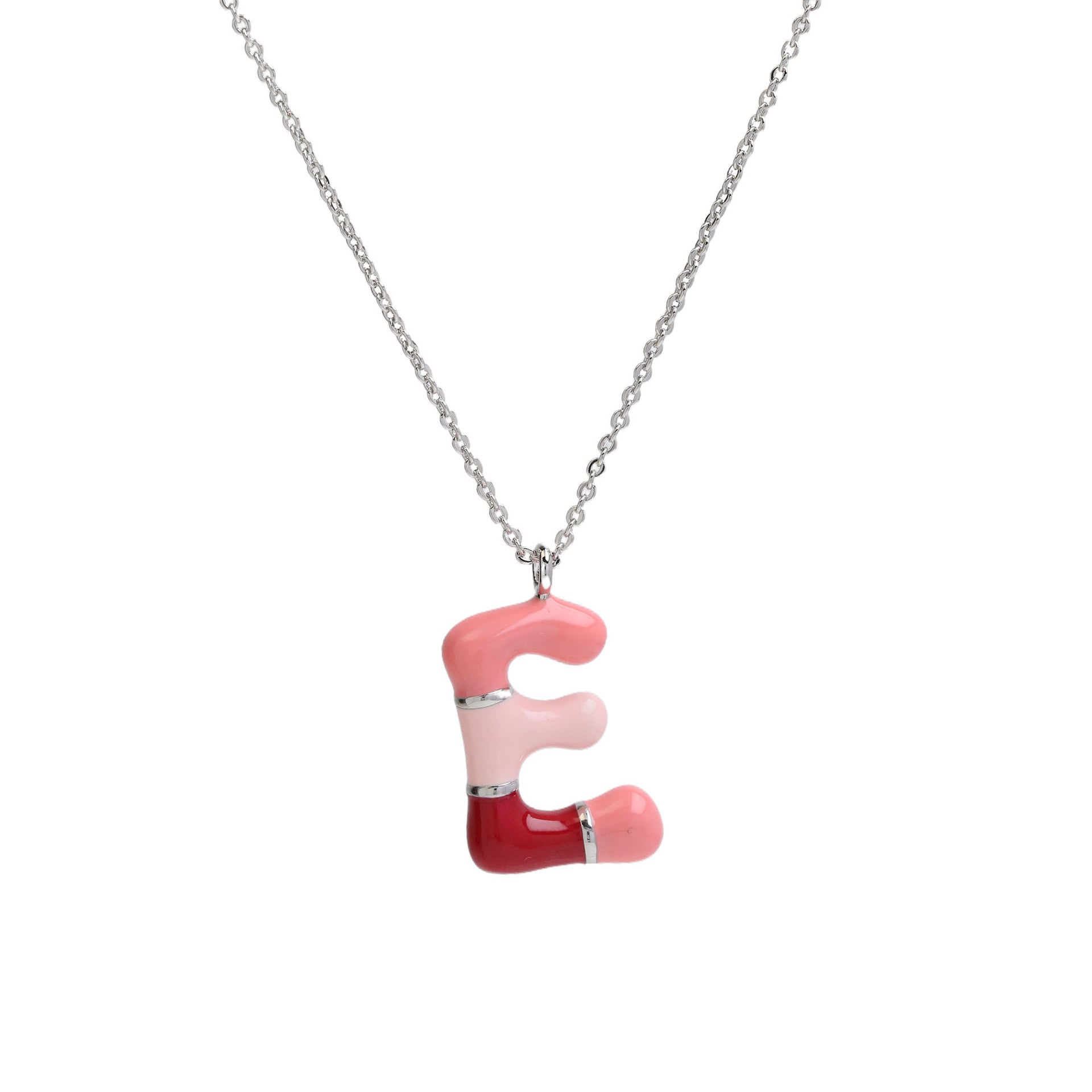 Victory Initial Bubble Necklace - Necklace E [G4R0U35P]