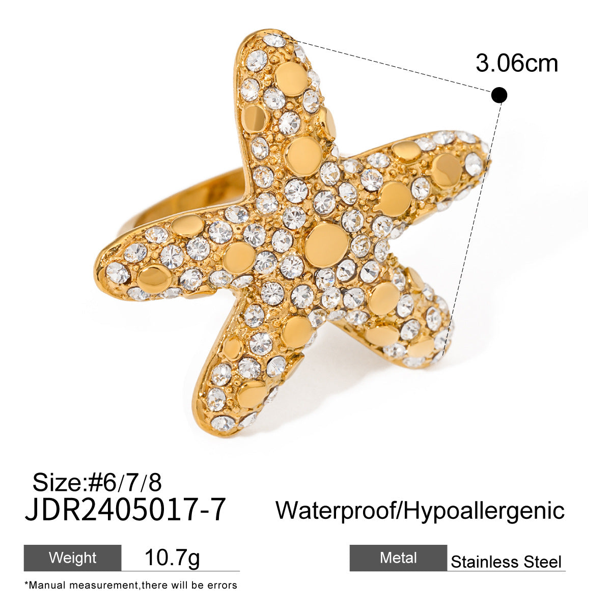 Aylee Geometric Stacked Ring - JDR2405017-6 [2NT1EFQF]