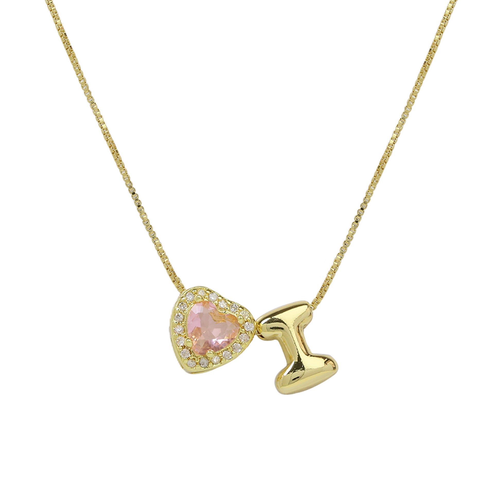 Rome Pearl Initial Necklace - I Letter [C8HSND9S]