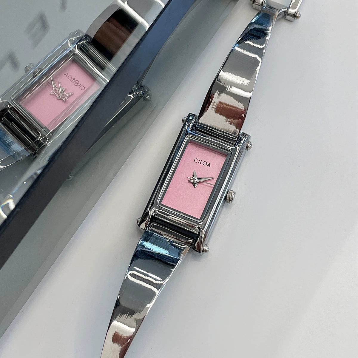 Elisabeth Diamond Steel Watch - Pink [JEVHB60M]