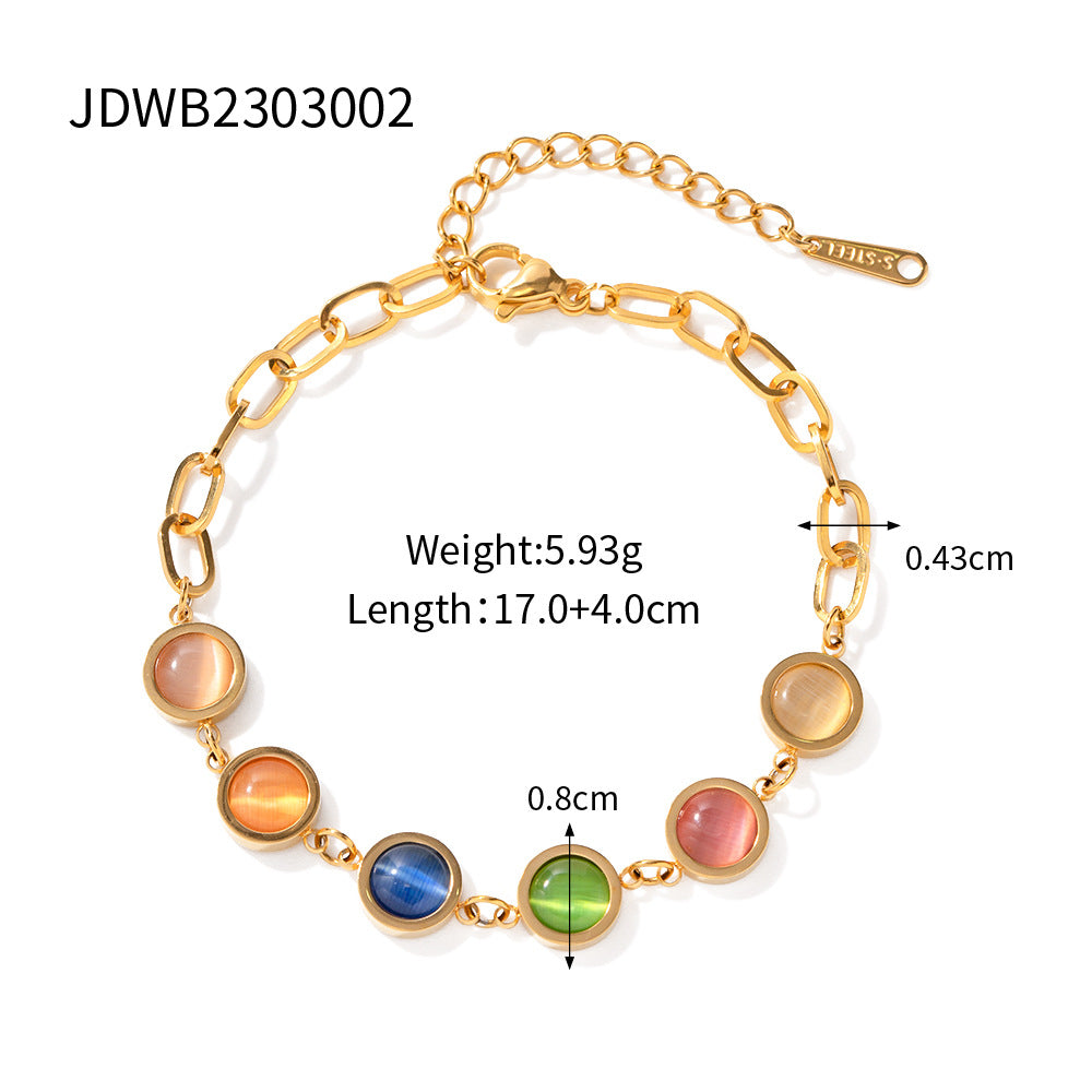 Maddox Gold Cuban Chain Bracelet - JDWB2303002 [079K8I4S]