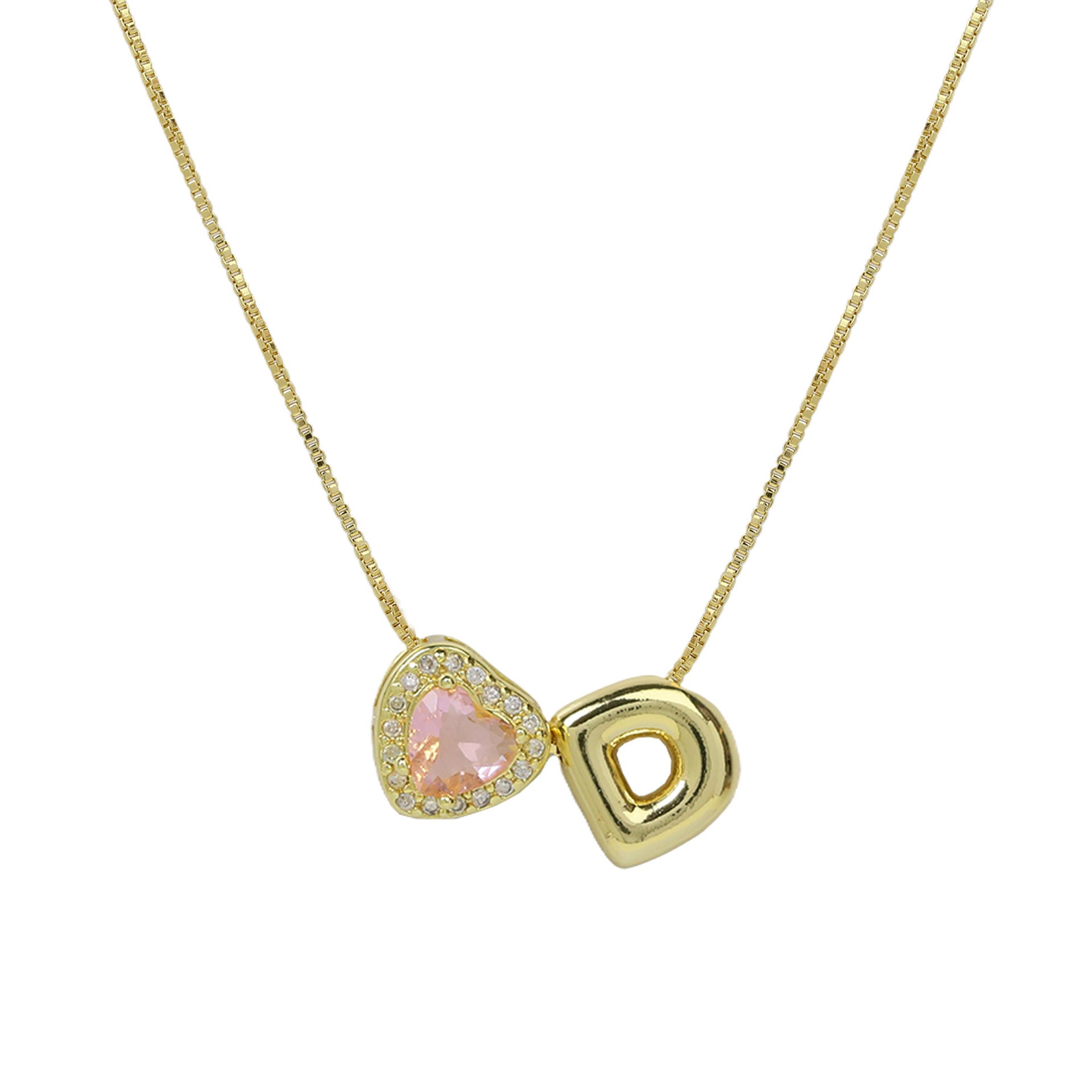 Rome Pearl Initial Necklace - D Letter [0LJ4UDP8]