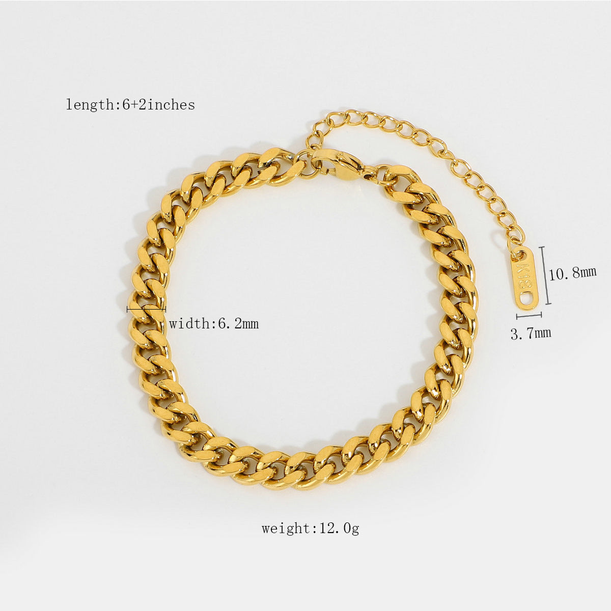 Tillie Cuban Link Bracelet - JDB201047-2 [4SYCFRIK]