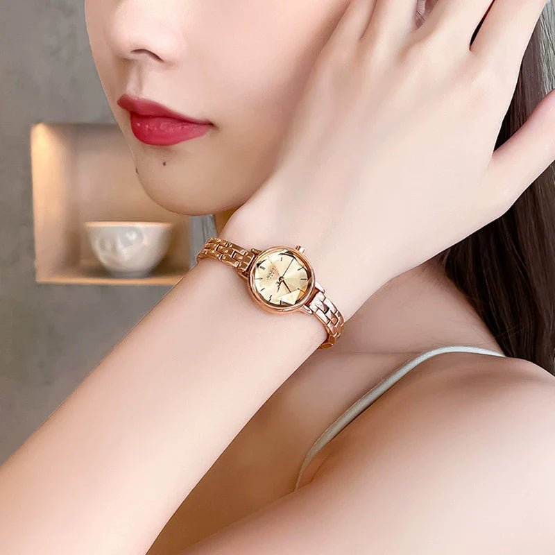 Idy Elegant Petite Bracelet Watch - Elegant Rose Gold