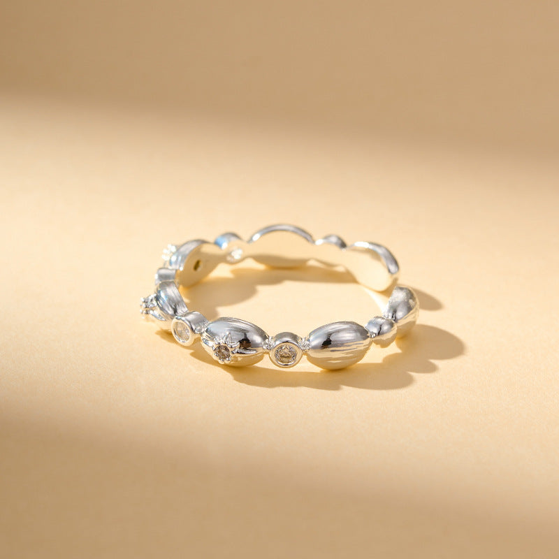 Jayanna Sculpted Open Ring - Silver [3QR7P3W4]
