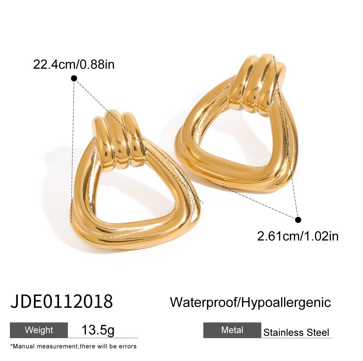 Emmarie Geometric Stud Earrings - Item JDE0112018 [DFTA0BPE]