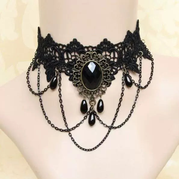 Amran Crystal Lace Choker - Style 22 [NAF5CCRF]