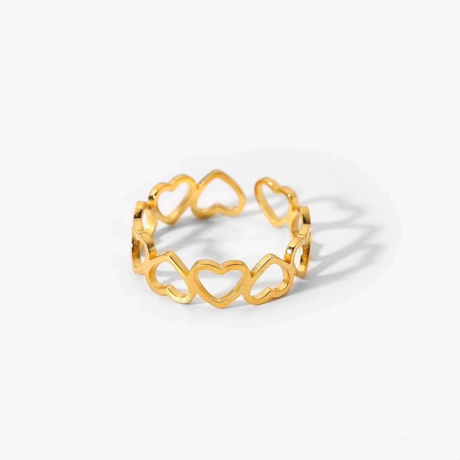 Gentry Open Heart Ring - Adjustable Open