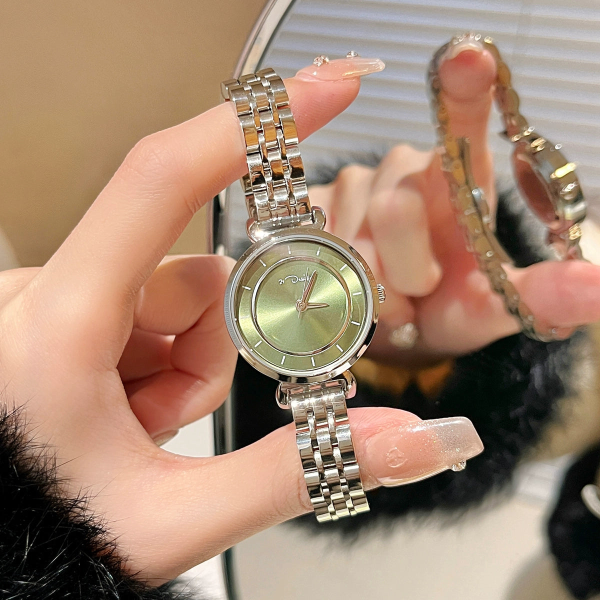 Davis Classic Mesh Watch - Emerald Green [9WJT5O1X]