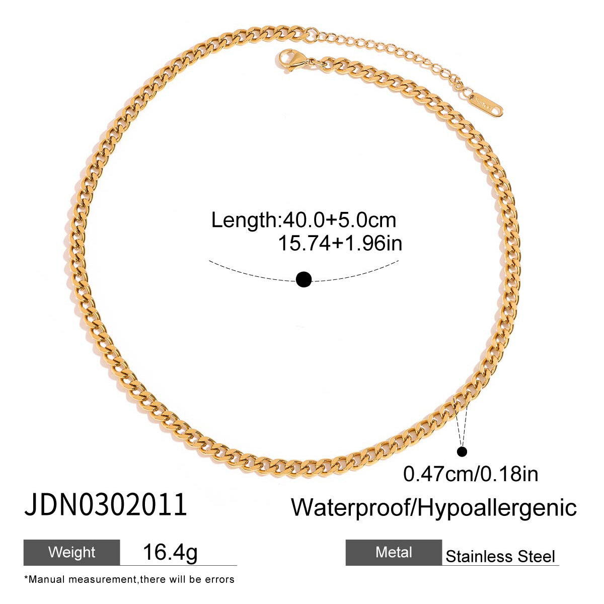 Katrina Zircon Serpent Necklace - JDN0302011 [FYT00VSH]