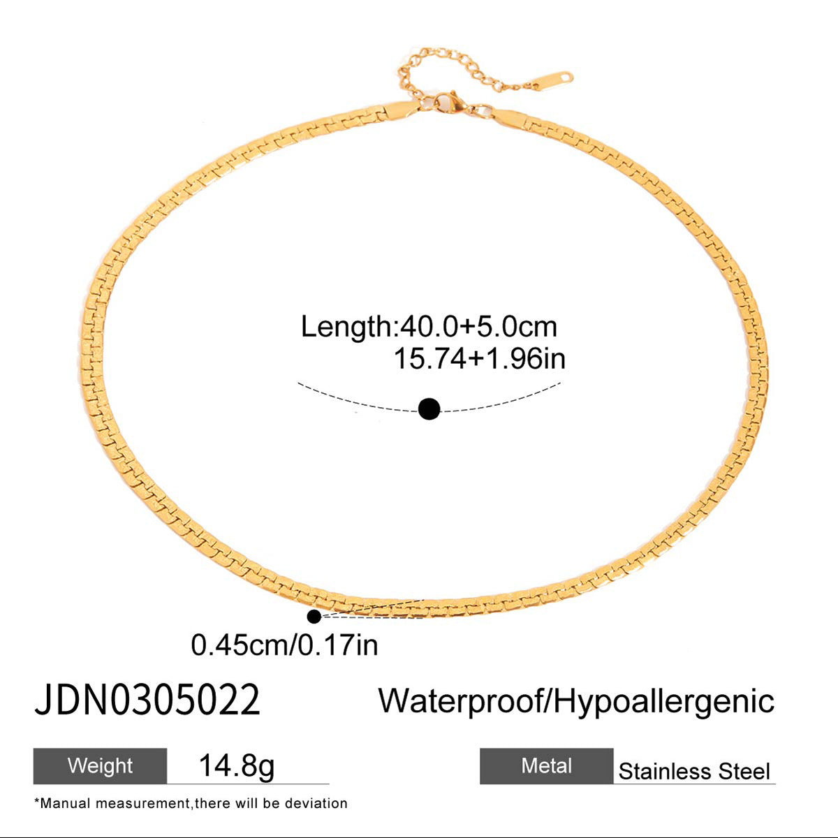 Josephina Luxe Snake Chain Necklace - JDN0305022 [81S0BZ9I]