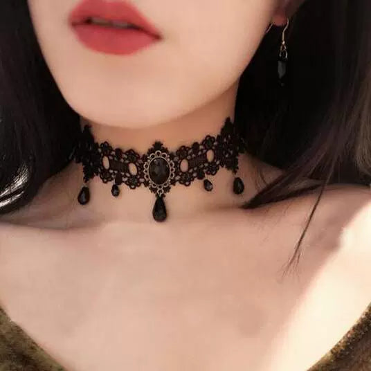 Amran Crystal Lace Choker - Style 37 [WYJVJ2T1]