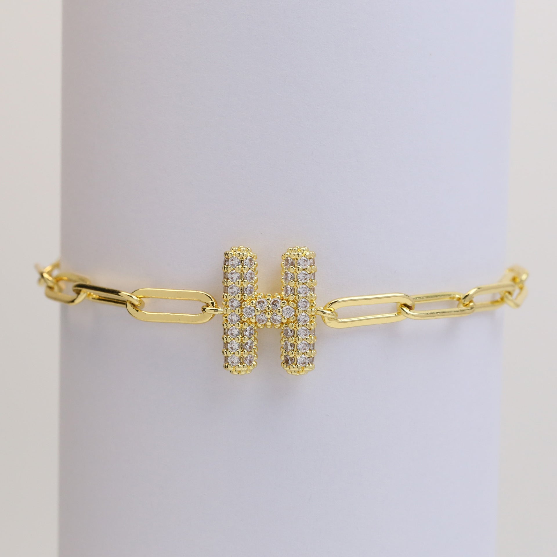 Willow Bubble Initial Bracelet - H [KIQJXK5J]