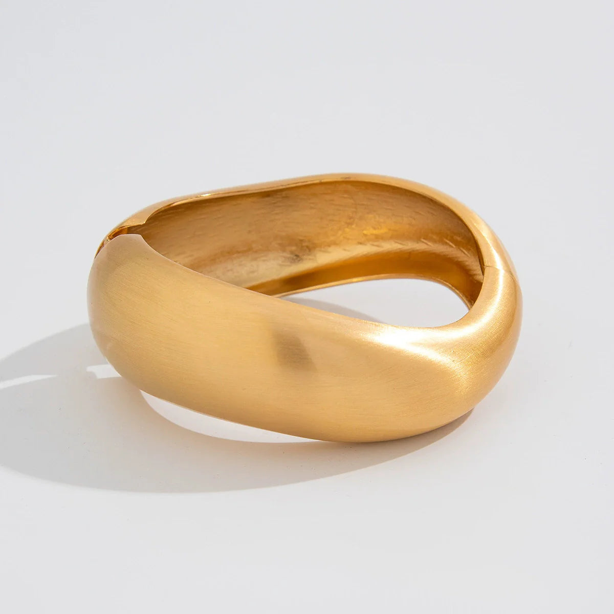 Darleen Irregular Gold Cuff Set - Brushed Gold Style Two