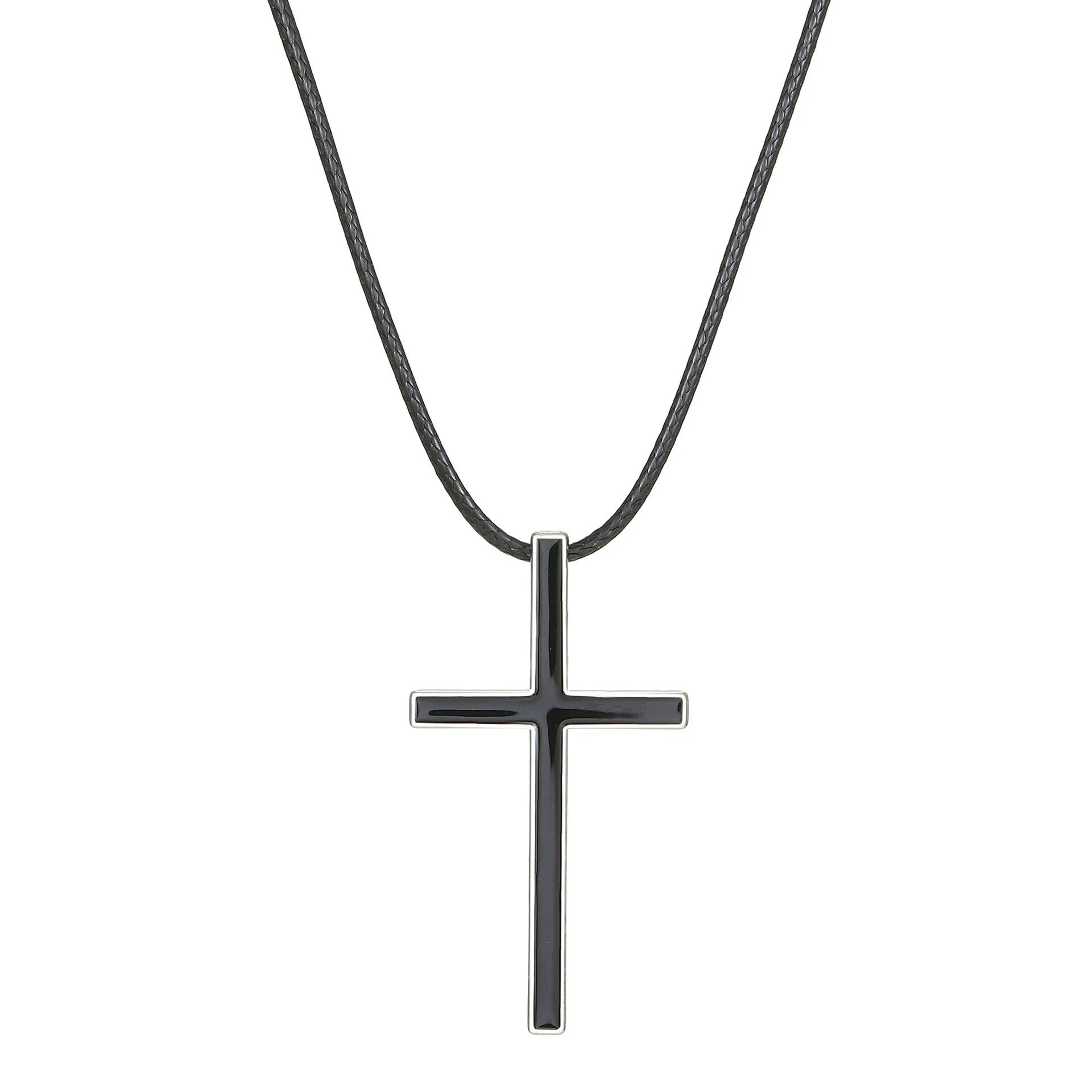 Rosita Retro Cross Necklace - Silver-tone