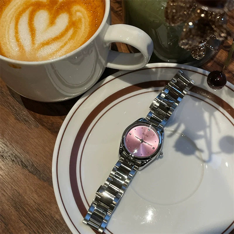 Kyiah Classic Date Watch - Pink
