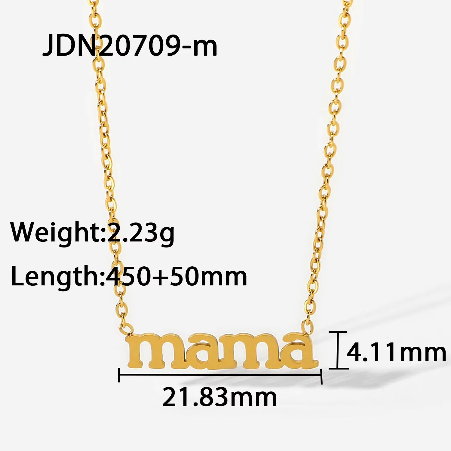 Cecily Letter Envelope Necklace - JDN20709-m [EJ4AVNEN]