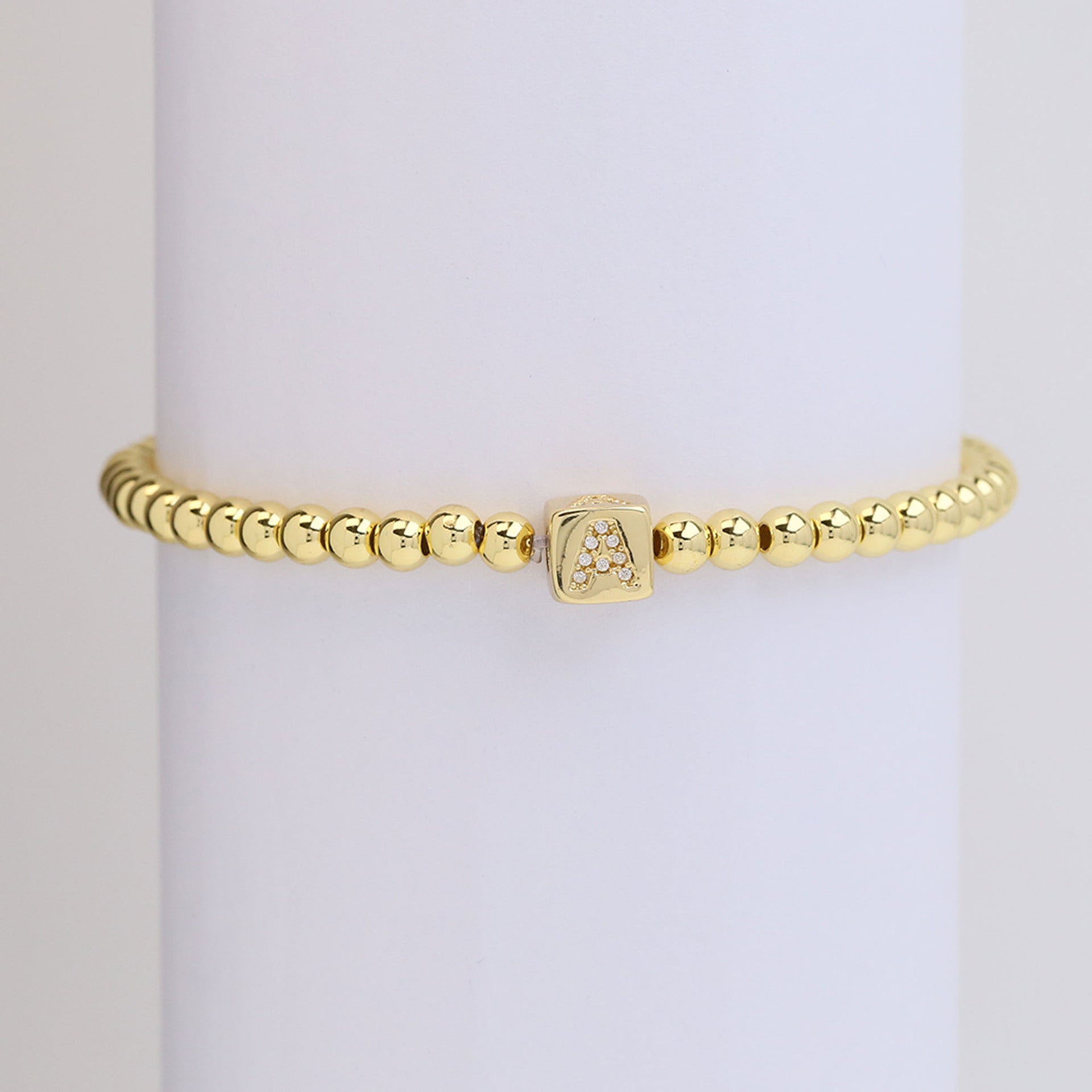 Layana Initial Cube Bracelet - A [XQSRMJJ2]