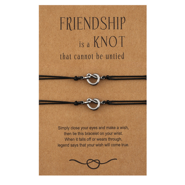 Lelia Dainty Charm Bracelet - 2Pcs Knot