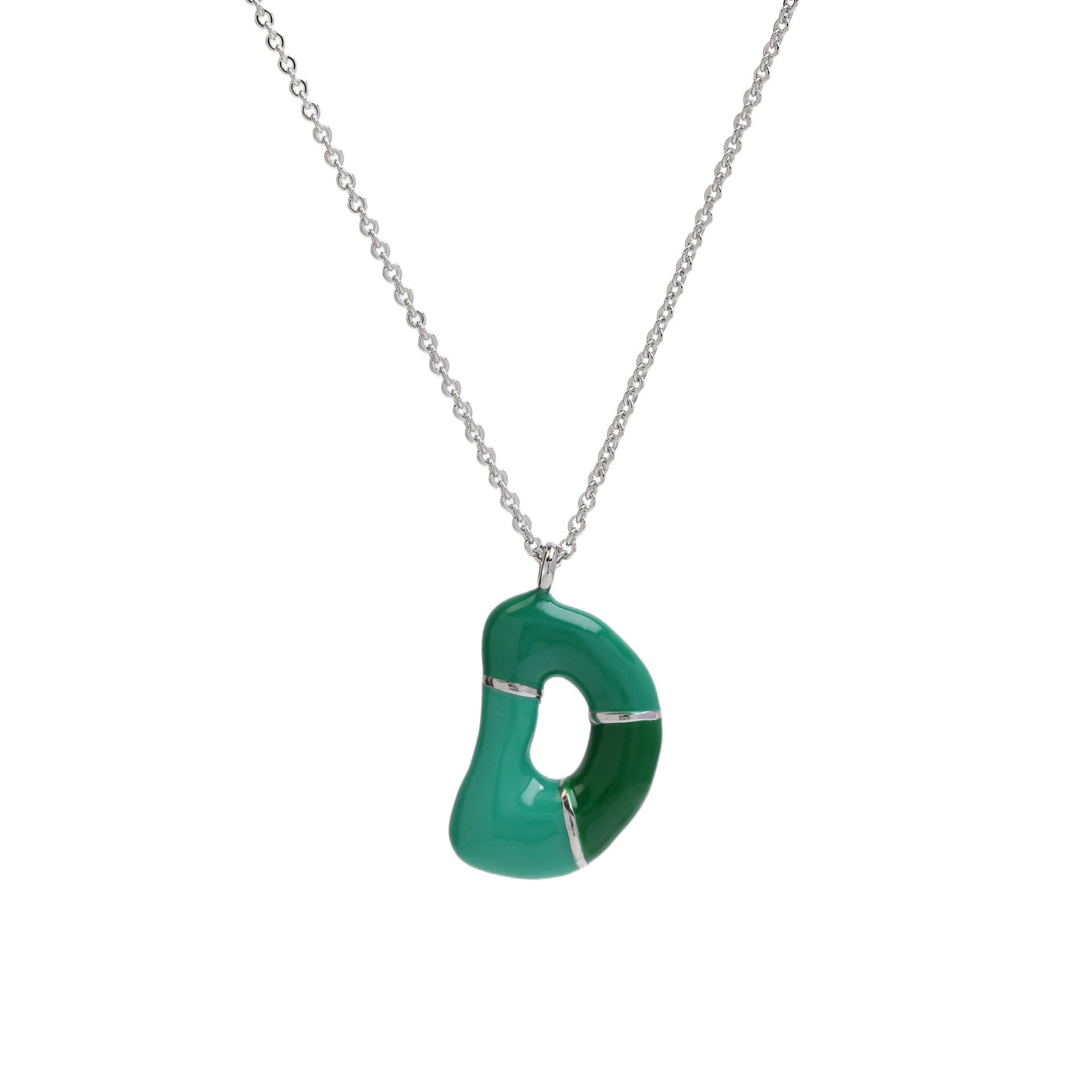 Victory Initial Bubble Necklace - Necklace D [LDYHP99F]