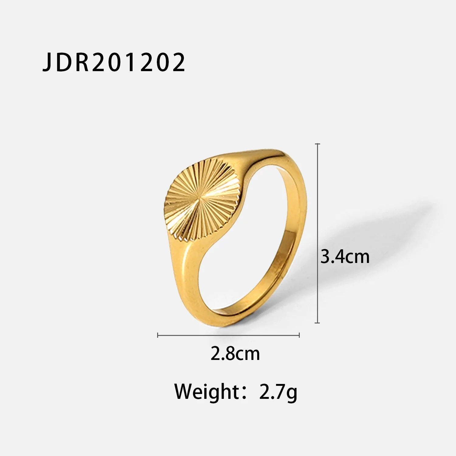 Annmarie Gold Stackable Sun Ring - 6