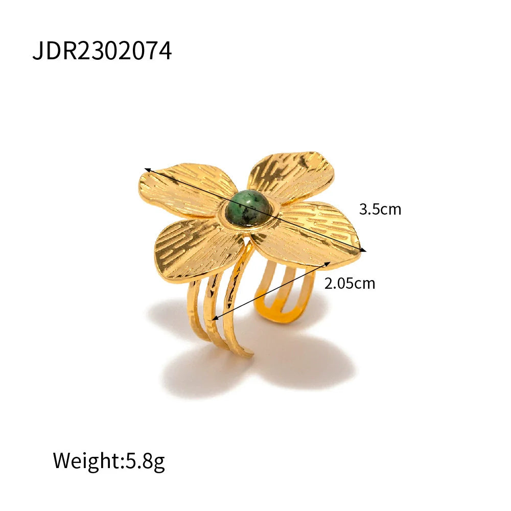 Estefany Floral Statement Ring - JDR2302074