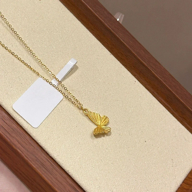 Joelle Delicate Butterfly Necklace - Butterfly Necklace