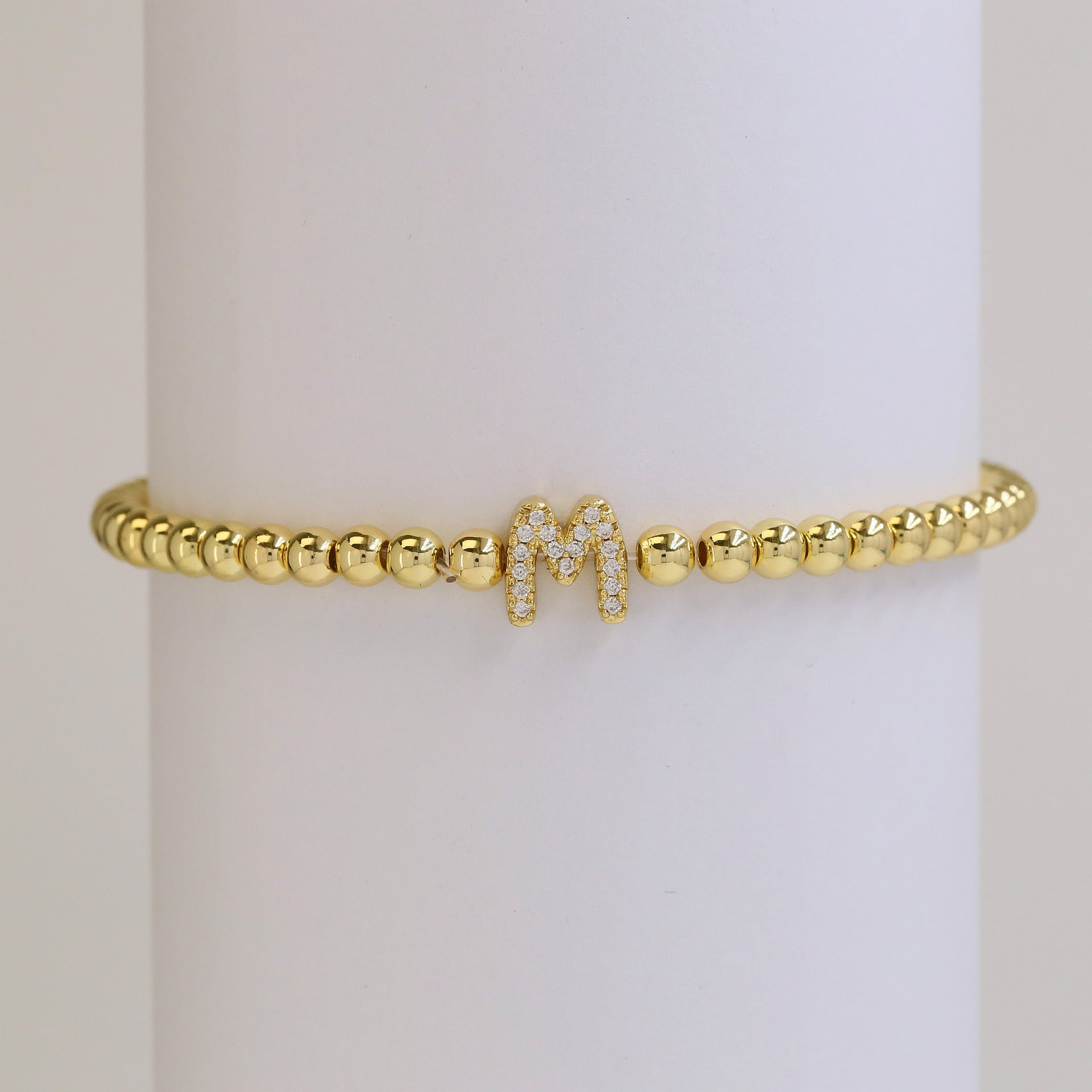 Mikah Micro-Inlay Initial Bracelet - M [2VN3X4II]