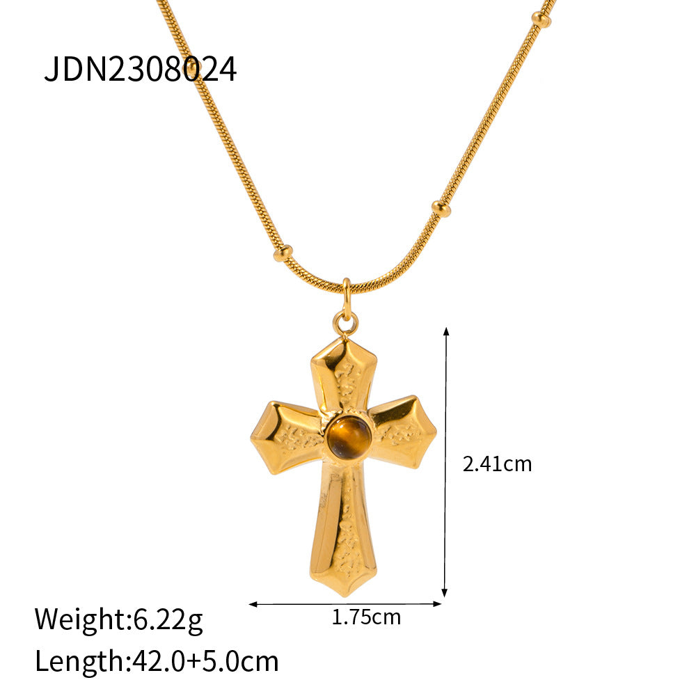 Jordana Cross Stone Jewelry - JDN2308024 [SRH3QHEV]