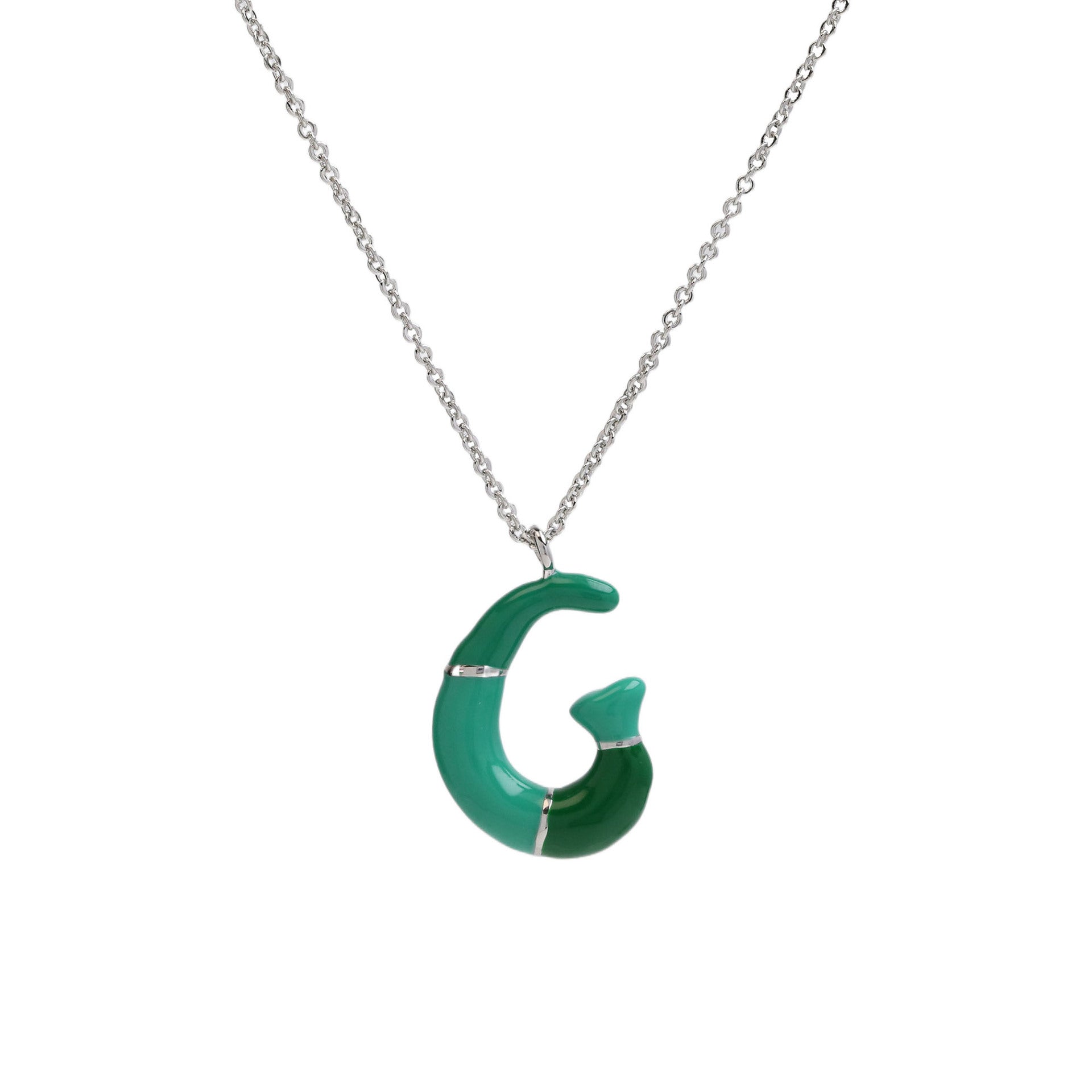 Victory Initial Bubble Necklace - Necklace G [2DCRLI2I]