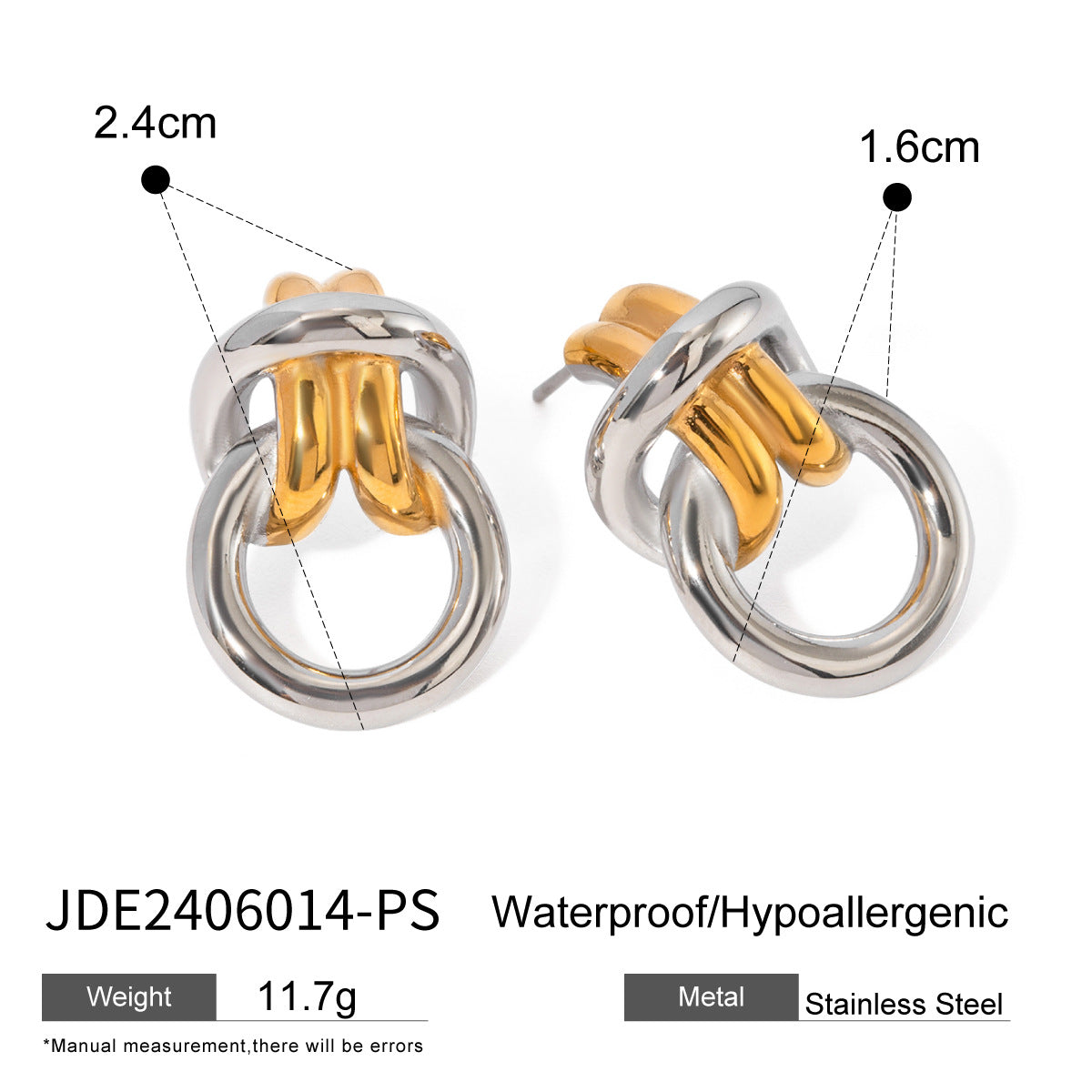 Melah Mixed Geometric Hoops - JDE2406014-PS [CMSMY460]