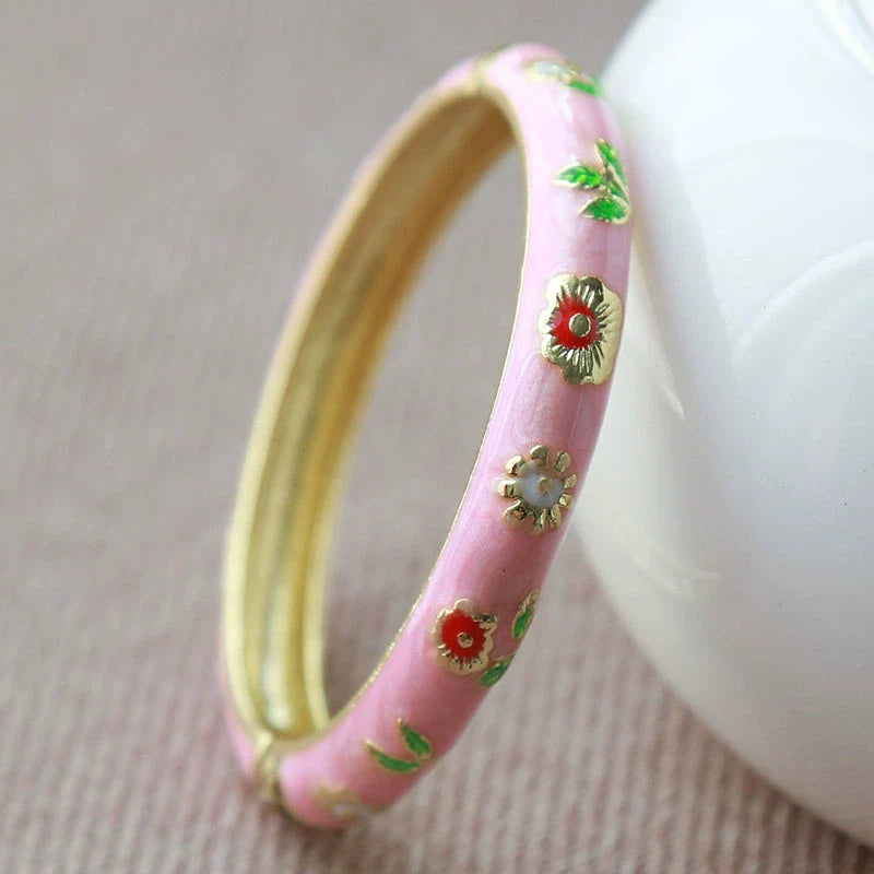 Sloan Whimsical Floral Bracelet - Light Pink (5.1cm)