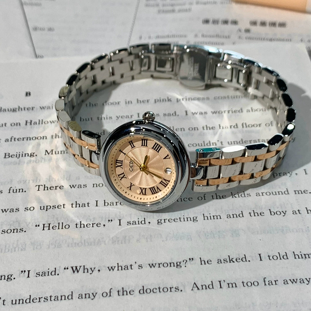 Kamille Refined Steel Watch - Two-Tone Rose Gold & Silver [PDFRJ3QM]