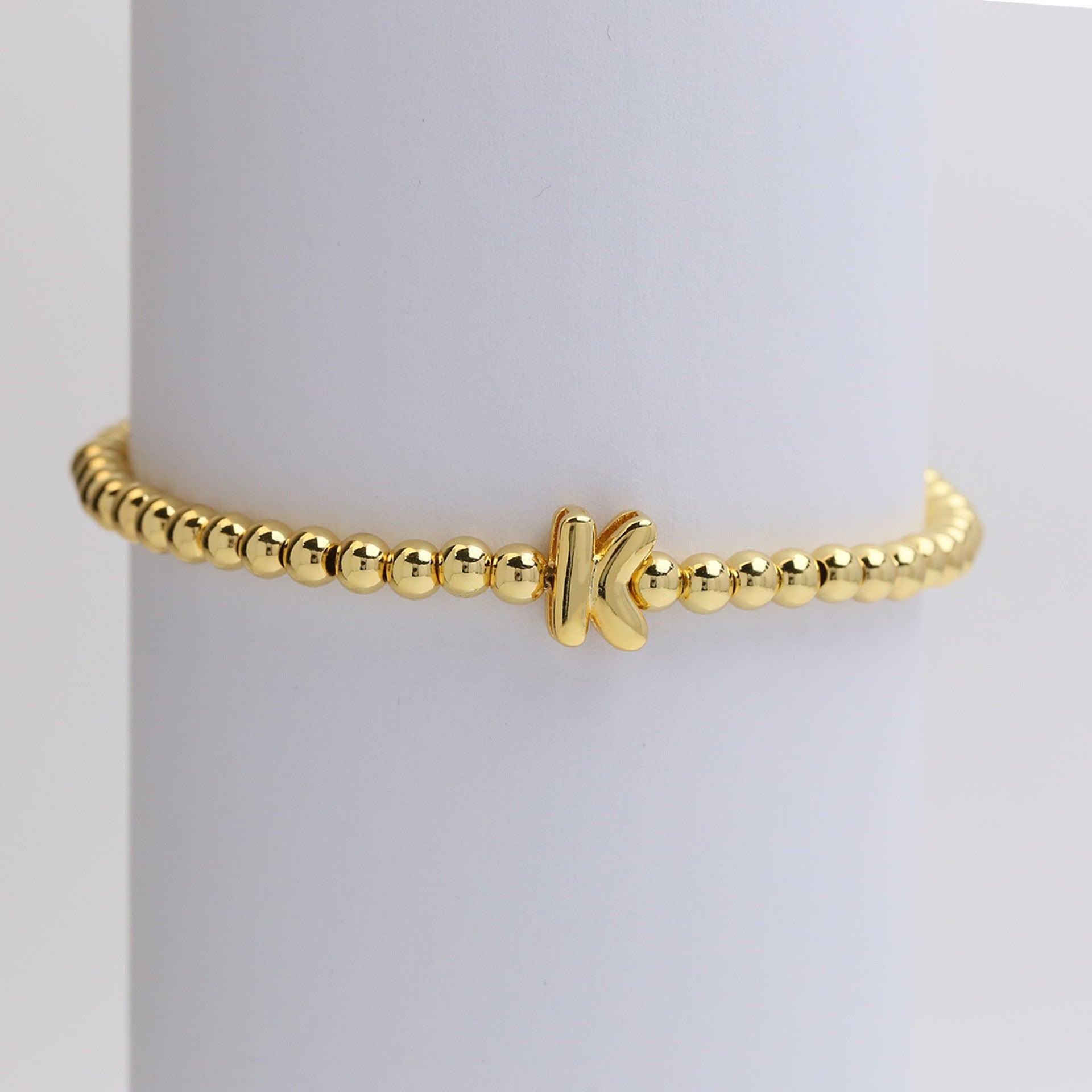 Jorie Polished Letter Bracelet - K [UPL3IRQS]