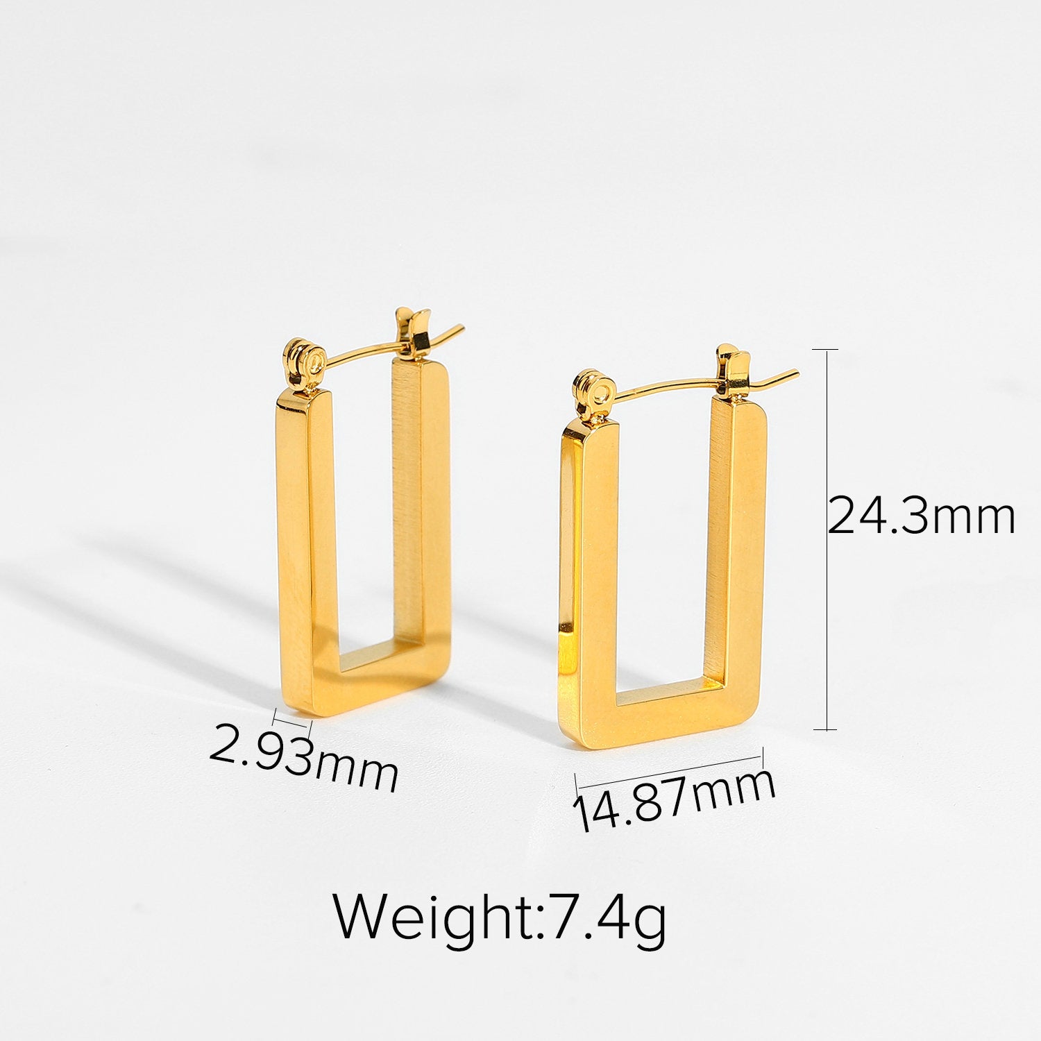 Ifeoluwa Croissant Hoop Earrings - Gold Tone C [18JI30JZ]