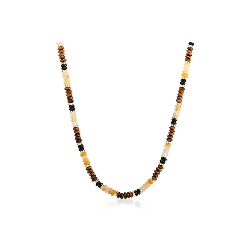 Nashly Radiant Tiger Eye Necklace - Tiger Eye Wealth Bead Necklace