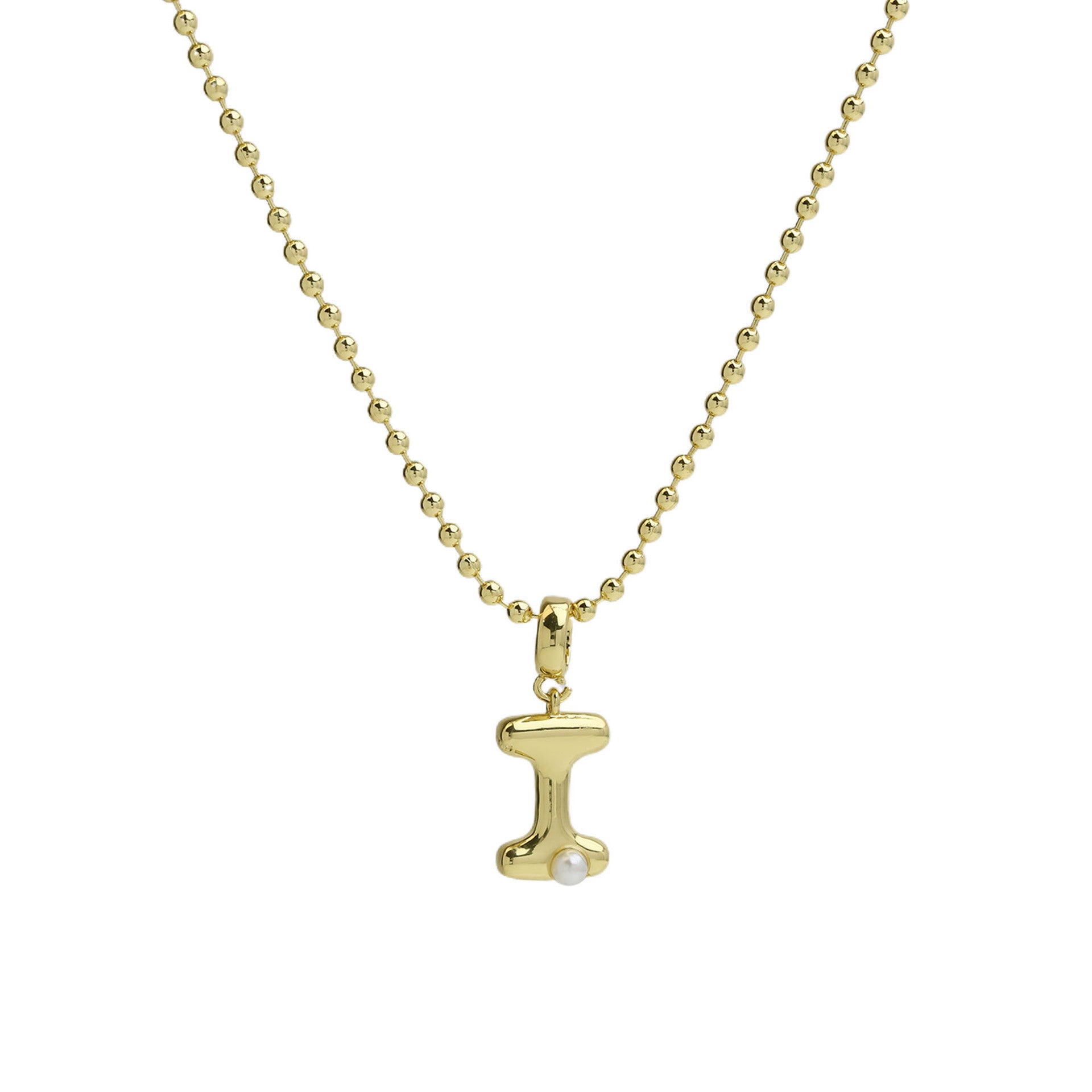 Savvy Bubble Initial Necklace - Letter I [M1VGH4VH]