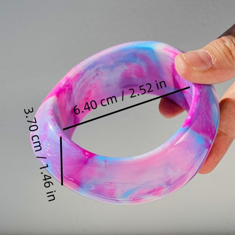Kaleya Abstract Resin Bangle [8EXUSAZY]