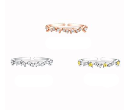 Rosaleigh Sparkle Band Ring - Rose Gold