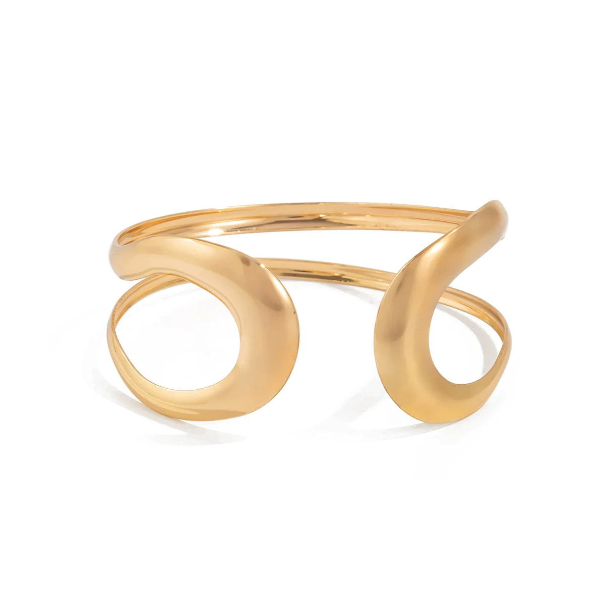 Emmanuela Geometric Cuff Armlet - Gold