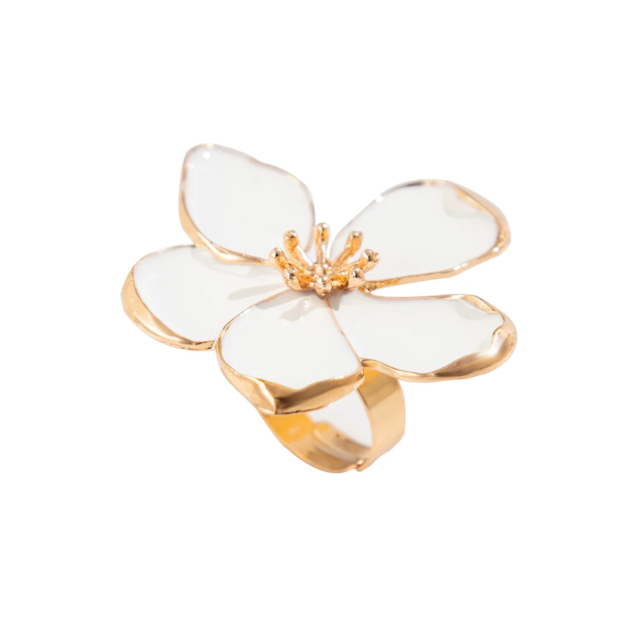 Ahaana Enamel Flower Ring - Style One