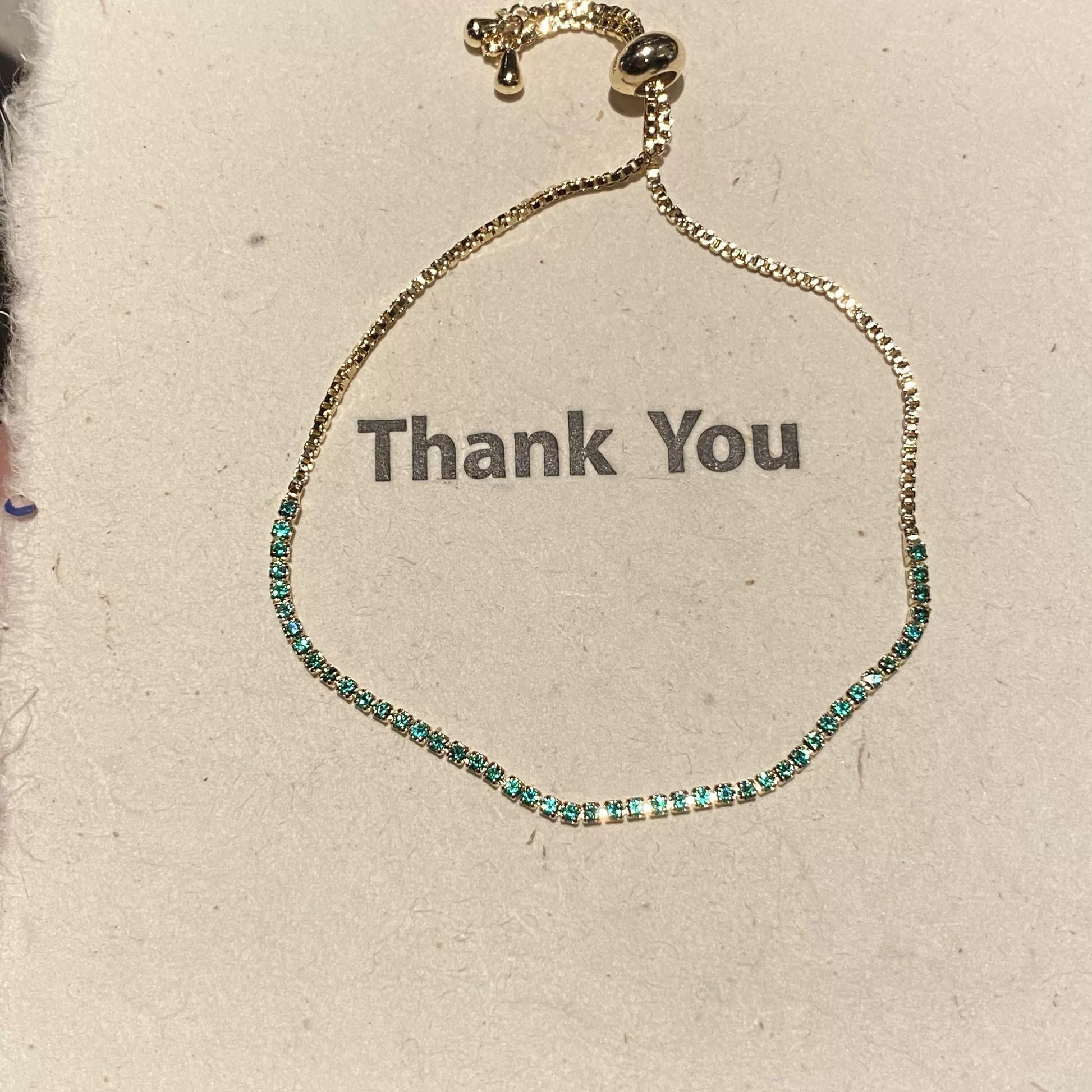 Kendal Mint Star Bracelet - Green Zirconia Bracelet