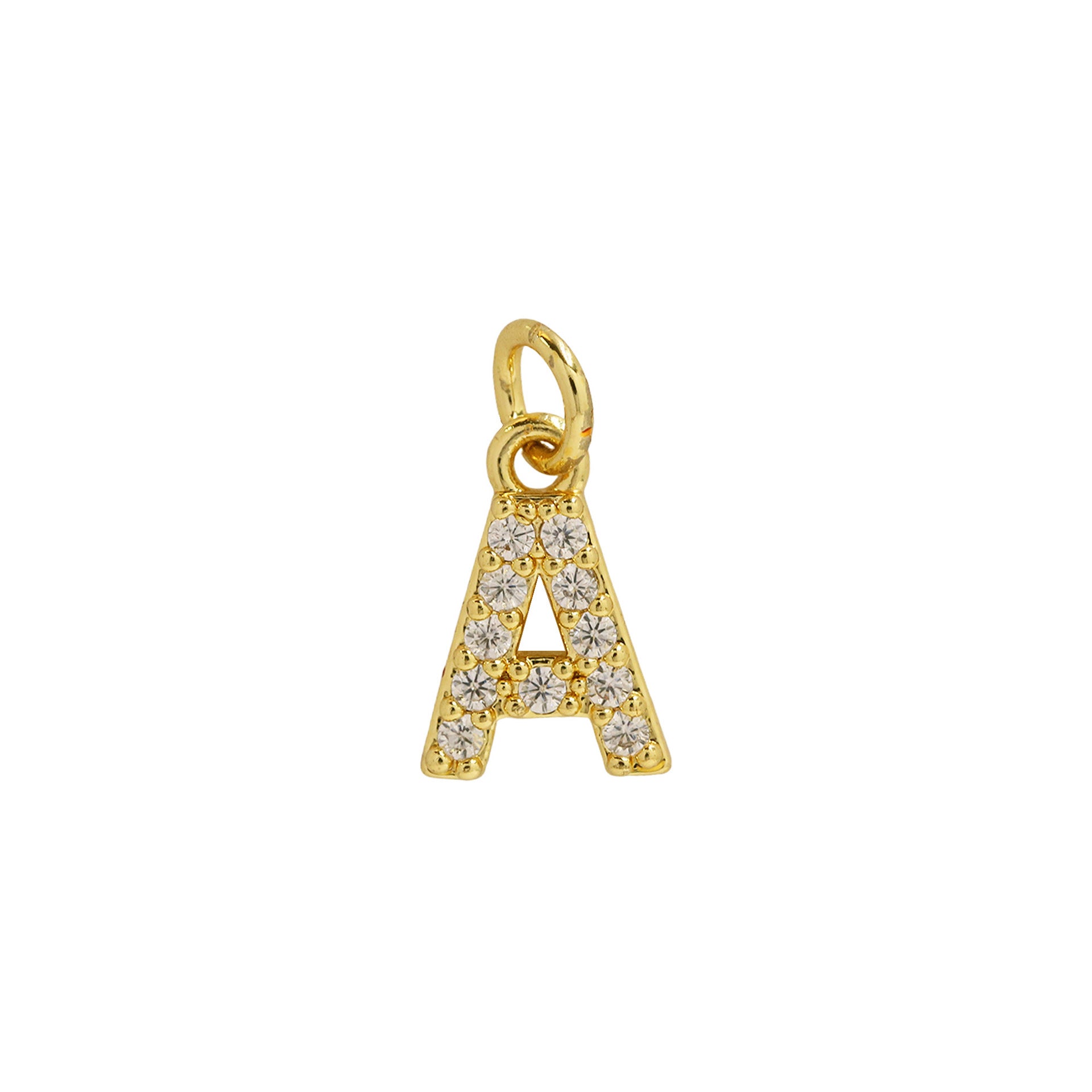 Leilah Zircon Initial Necklace - A [7HH2MWXD]